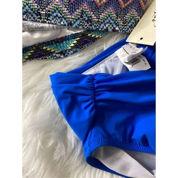 New. Profile by Gottex Blue tankini. 36/D-10/bottom. Retails $168 - Picture 12 of 12